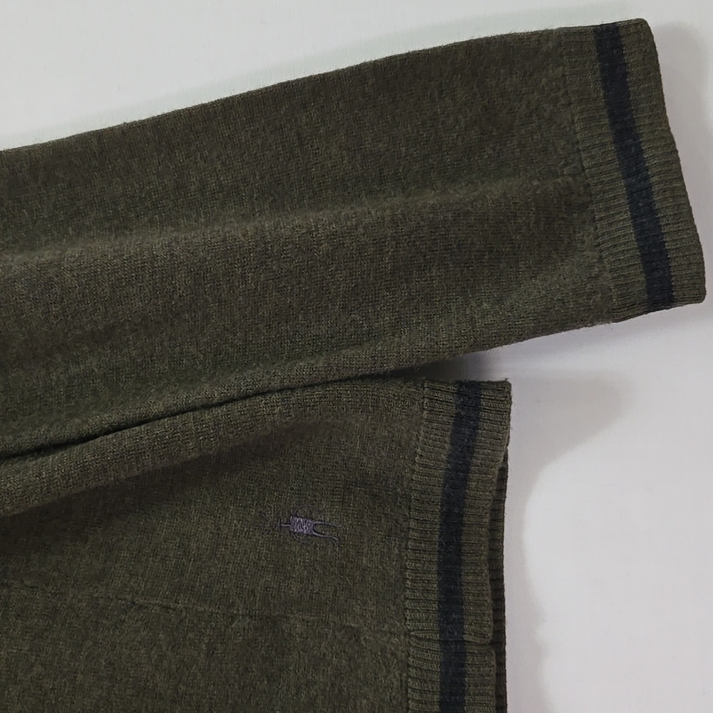 Smartwool Men's V-neck Sweater Size XL Olive Green - Picture 10 of 11